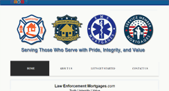 Desktop Screenshot of lawenforcementmortgages.com